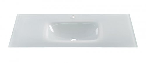 משטח אינטגרלי זכוכית לבן