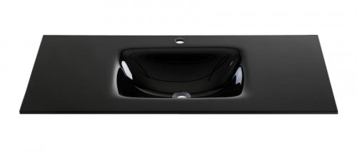 משטח אינטגרלי זכוכית שחור